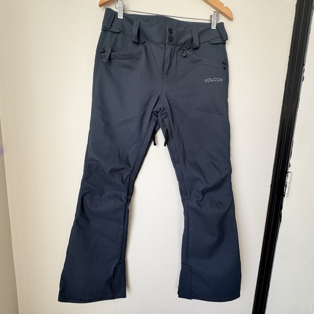 Volcom Species Stretch Pant Womens‎ Small Grey Slim Fit Snowboard Ski Pants $190